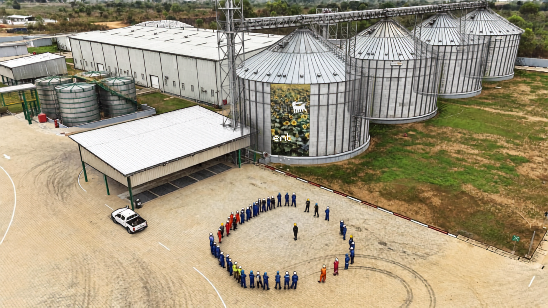 AgriHub seed processing facility in Loudima, Republic of the Congo, built by Zerock for Eni Congo