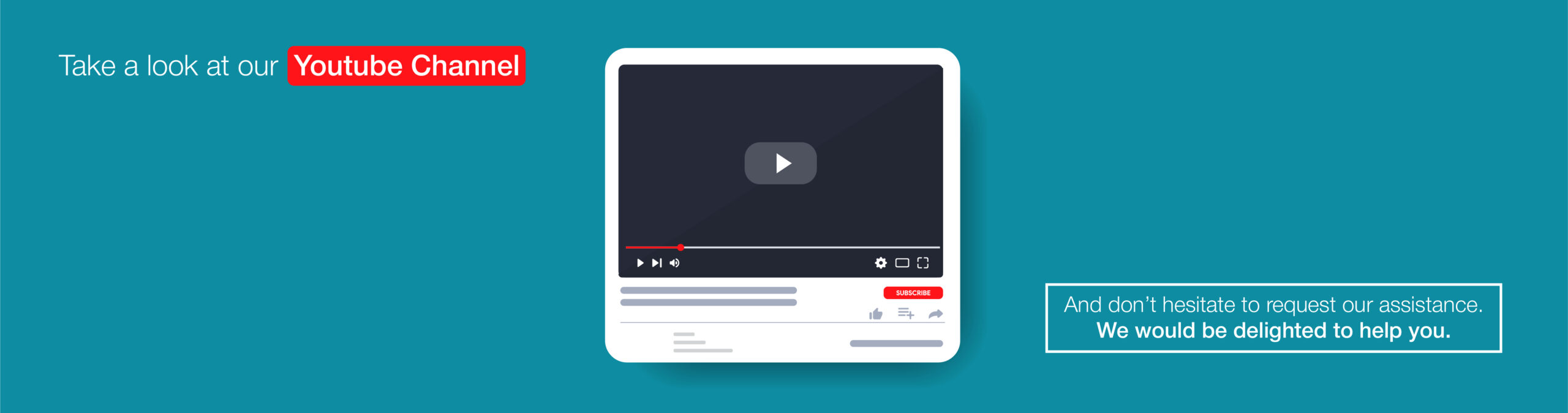 A computer with the play button on it showing video playing youtube Videos - Optimize you brand's youtube channel- Business motion